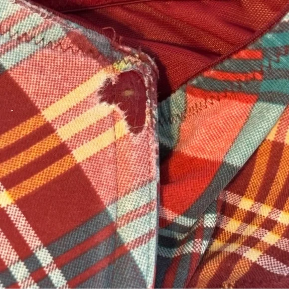 Cacique Lightly Lined Underwire T-Shirt Bra Front Closure Plaid Size 42DD - Picture 6 of 6